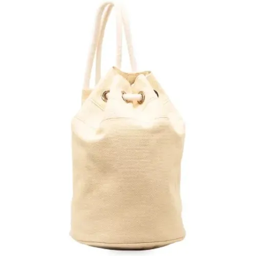 Pre-owned Bucket Bags, female, , Size: ONE SIZE Pre-owned Cotton shoulder-bags - Hermès Vintage - Modalova