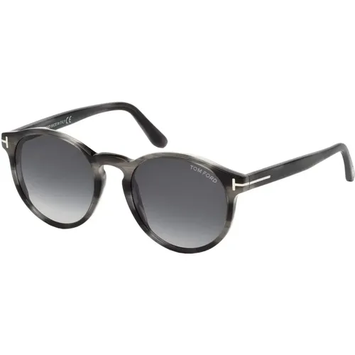 Striped Grey Sunglasses , unisex, Sizes: 51 MM - Tom Ford - Modalova
