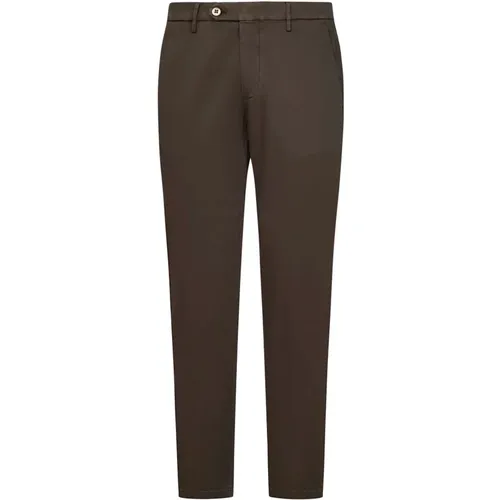 Slim-Fit Stretch Cotton Capri Trousers , male, Sizes: W31, W30, W36, W40, W35, W32, W33 - Michael Coal - Modalova