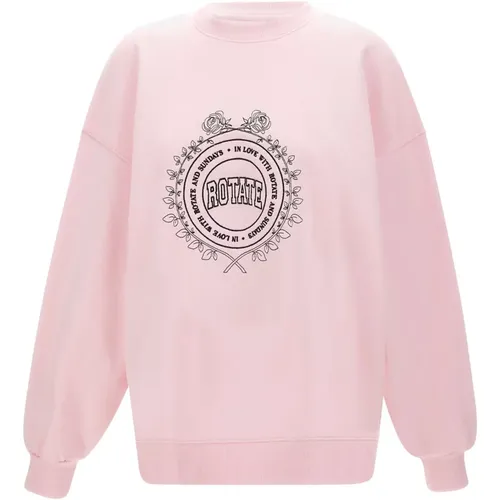 Sweatshirts, female, , Size: S Heavy Sweat Crewneck - Rotate Birger Christensen - Modalova