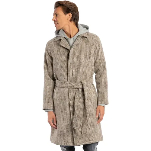 Herringbone Coats , male, Sizes: S - Tagliatore - Modalova