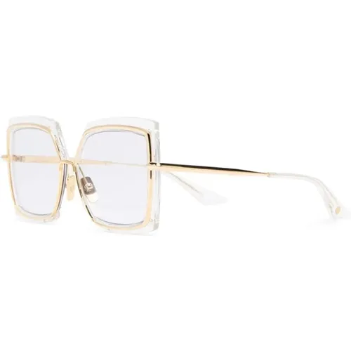 Goldene Sonnenbrille für den täglichen Gebrauch , Damen, Größe: 58 MM - Dita - Modalova