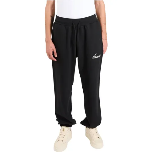 Sweatpants, male, , Size: XL Cotton jersey pants with elastic waist - Laneus - Modalova