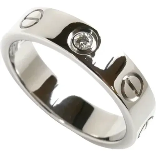 Pre-owned Jewellery, female, , Size: ONE SIZE Pre-owned White Gold rings - Cartier Vintage - Modalova