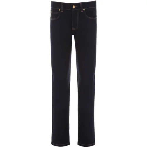 Denim Jeans mit 98% Baumwolle , Herren, Größe: W33 - Versace - Modalova