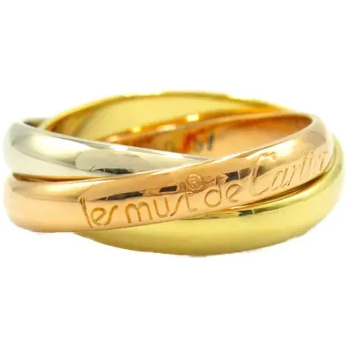 Pre-owned Gold rings , female, Sizes: ONE SIZE - Cartier Vintage - Modalova