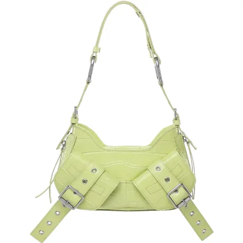 Shoulder Bags, female, , Size: ONE SIZE Dynamic Lime Shoulder Bag - Biasia - Modalova