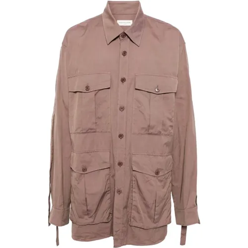 Stylish Calbar Shirt for Men , female, Sizes: S, M - Dries Van Noten - Modalova