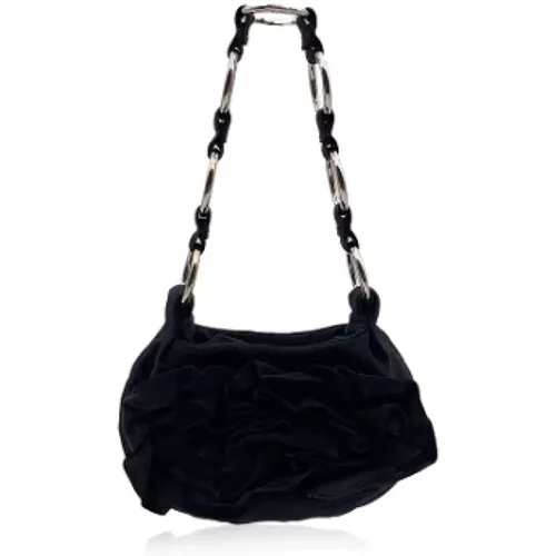 Pre-owned Satin shoulder-bags , female, Sizes: ONE SIZE - Yves Saint Laurent Vintage - Modalova