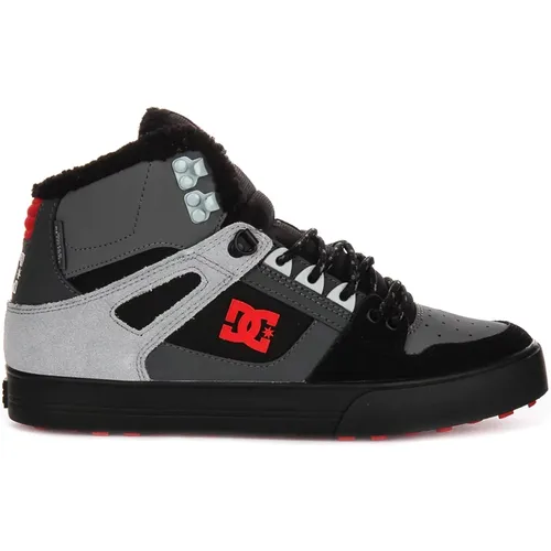 Winter High Top Sneakers Grey Black Men , male, Sizes: 12 UK, 8 UK, 6 1/2 UK, 10 UK, 13 UK, 9 UK - DC Shoes - Modalova