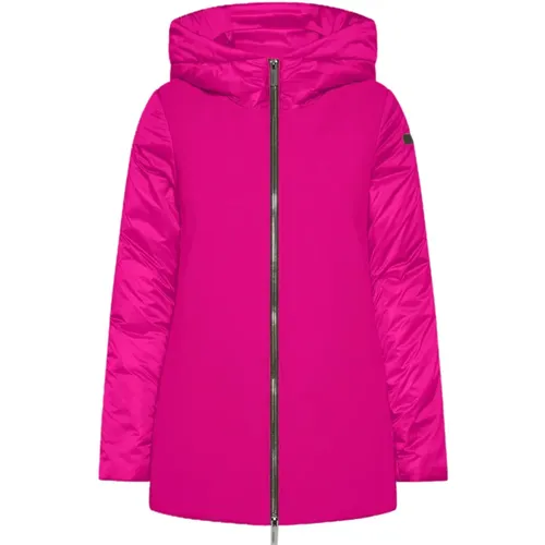 Short Hybrid Parka with Hood , female, Sizes: S, M - RRD - Modalova