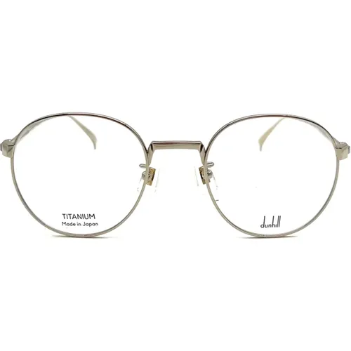 Glasses, female, , Size: 49 MM Metallic Optical Frames for Women - Dunhill - Modalova