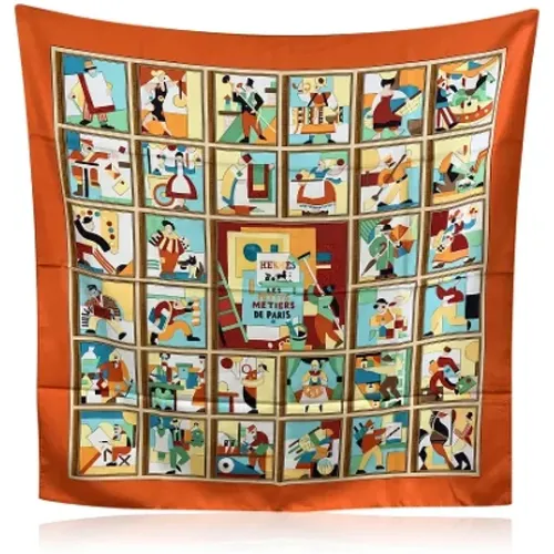 Pre-owned Scarves, female, , Size: ONE SIZE Pre-owned Silk scarves - Hermès Vintage - Modalova