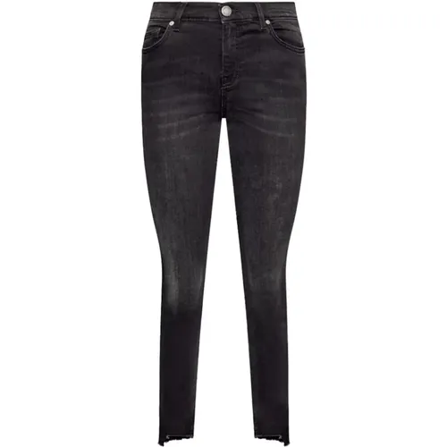 Skinny Jeans mit Raw Hem , Damen, Größe: W25 - pinko - Modalova