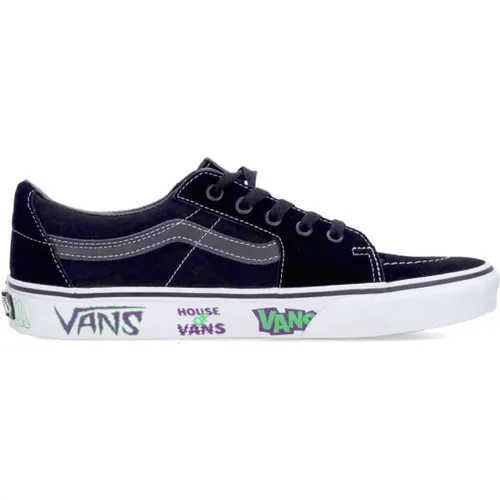 Sk8-low Schwarz/Weiß Sneaker , Herren, Größe: 41 EU - Vans - Modalova