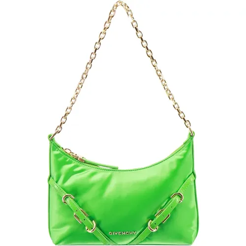 Grüne Schultertasche mit Reißverschluss und Metall 4G Schulterriemen - Givenchy - Modalova