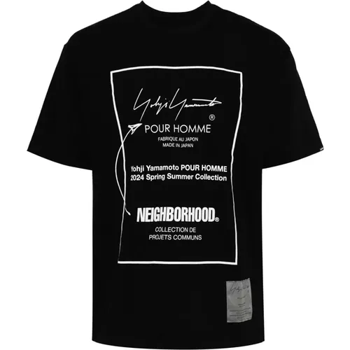 Logo-Print Baumwoll T-Shirt , Herren, Größe: XL - Yohji Yamamoto - Modalova