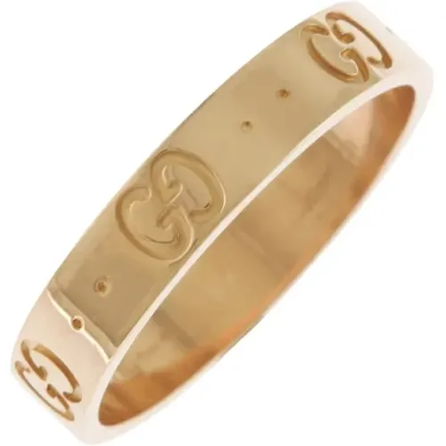 Pre-owned Jewellery, female, , Size: ONE SIZE Pre-owned Rose Gold rings - Gucci Vintage - Modalova