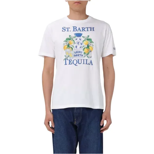 Lässiges T-Shirt für Männer , Herren, Größe: S - MC2 Saint Barth - Modalova