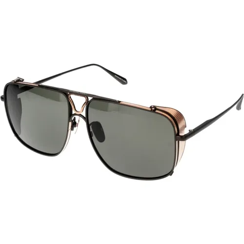 Enzo Sunglasses , female, Sizes: 64 MM - Linda Farrow - Modalova