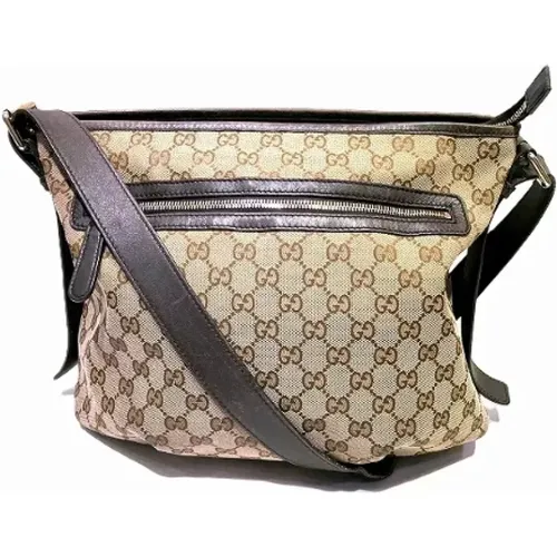 Pre-owned Cross Body Bags, female, , Size: ONE SIZE Pre-owned Canvas crossbody-bags - Gucci Vintage - Modalova