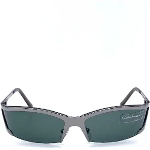 Pre-owned Accessories, female, , Size: ONE SIZE Pre-owned Silver sunglasses - Salvatore Ferragamo Pre-owned - Modalova