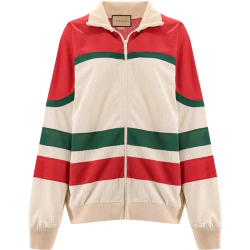 Zip-throughs, male, , Size: M Men's Clothing Sweatshirts Aw23 - Gucci - Modalova