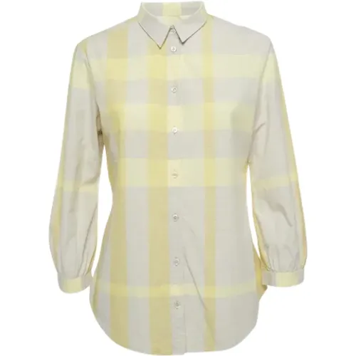 Pre-owned Shirts & Blouses, female, , Size: M Pre-owned Cotton tops - Burberry Vintage - Modalova