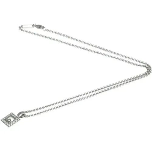 Pre-owned Jewellery, female, , Size: ONE SIZE Pre-owned White Gold necklaces - Chopard Pre-owned - Modalova