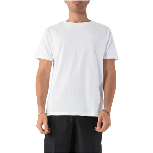 Baumwoll-T-Shirt mit Logodetail , Herren, Größe: L - Moschino - Modalova