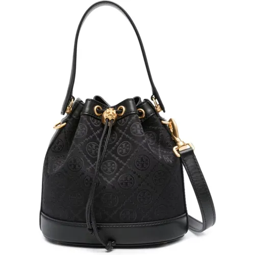 Monogram Bucket Bag , female, Sizes: ONE SIZE - TORY BURCH - Modalova