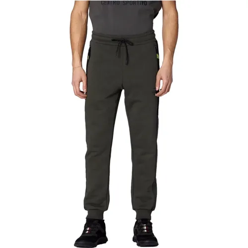 Sweatpants, male, , Size: M Military Style Sweatpants with Mesh and Ripstop - aeronautica militare - Modalova