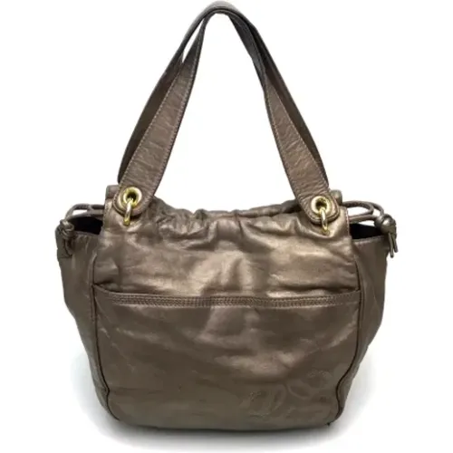 Pre-owned Leather totes , female, Sizes: ONE SIZE - Loewe Pre-owned - Modalova