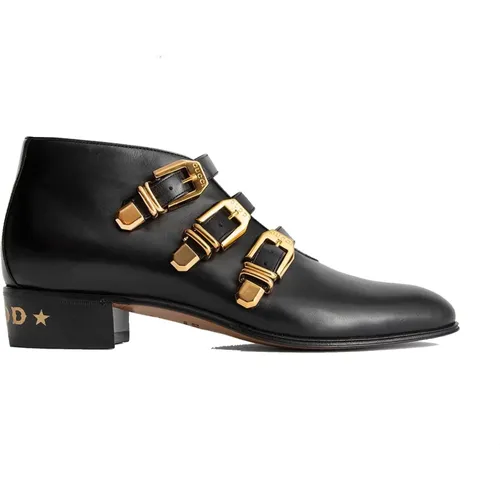 Leather Ankle Boots , female, Sizes: 7 1/2 UK, 8 1/2 UK - Gucci - Modalova