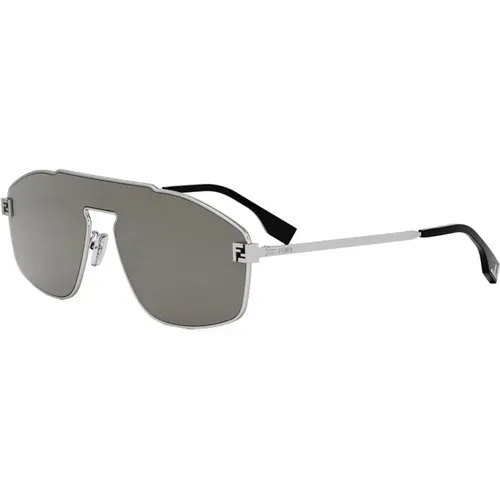 Silber Verspiegelte Sonnenbrille - Fendi - Modalova