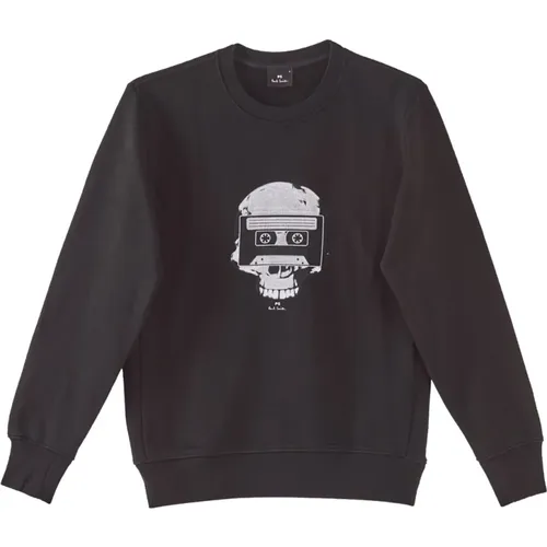 Sweatshirts, male, , Size: M Skull Tape Sweatshirt - PS By Paul Smith - Modalova