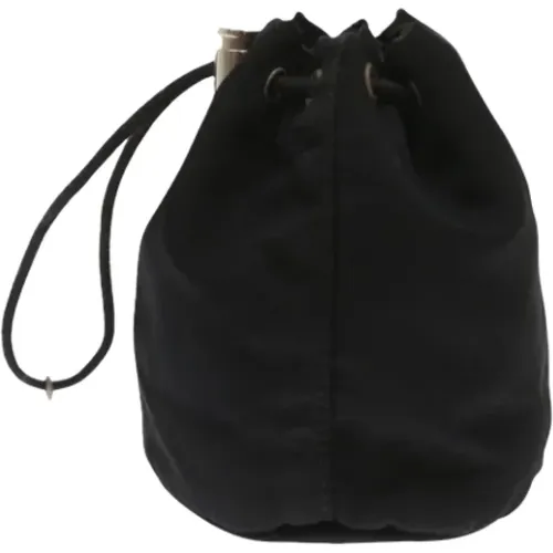 Pre-owned Bucket Bags, female, , Size: ONE SIZE Pre-owned Fabric clutches - Prada Vintage - Modalova