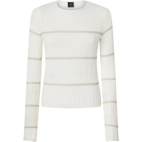 Round-neck Knitwear, female, , Size: L Elegant Sweater - pinko - Modalova