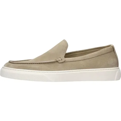 Suede Boat Slip On Loafers , Herren, Größe: 41 1/2 EU - Woolrich - Modalova