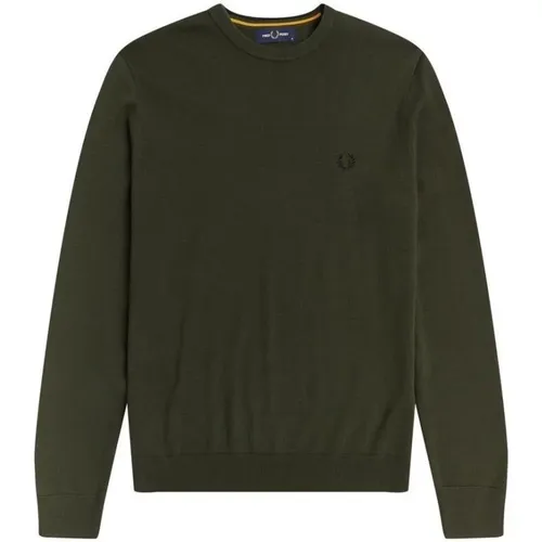 Crew Knit Sweater , male, Sizes: M, S - Fred Perry - Modalova