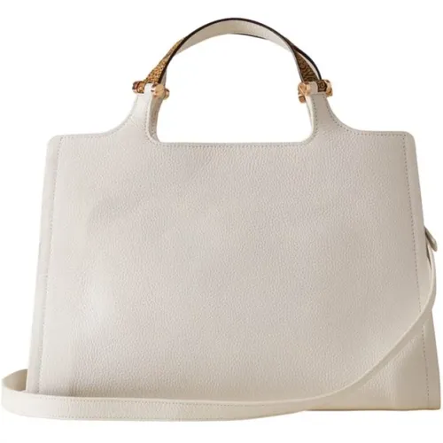 Leather Handbag with Adjustable Strap , female, Sizes: ONE SIZE - Borbonese - Modalova