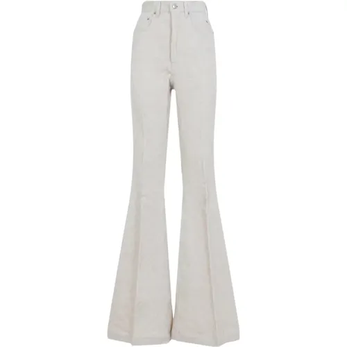 Flared Jeans, female, , Size: W27 Bootcut Pants for a Stylish Look - Rick Owens - Modalova