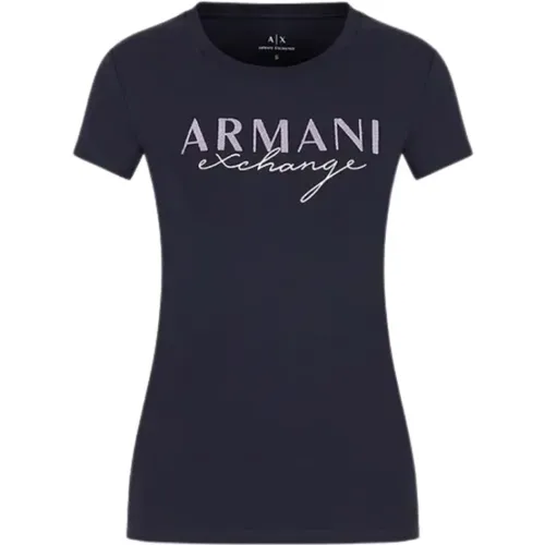 Basic T-Shirt , female, Sizes: XS - Armani Exchange - Modalova