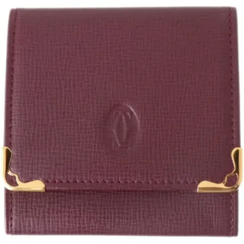 Pre-owned Wallets, female, , Size: ONE SIZE Pre-owned Leather wallets - Cartier Vintage - Modalova