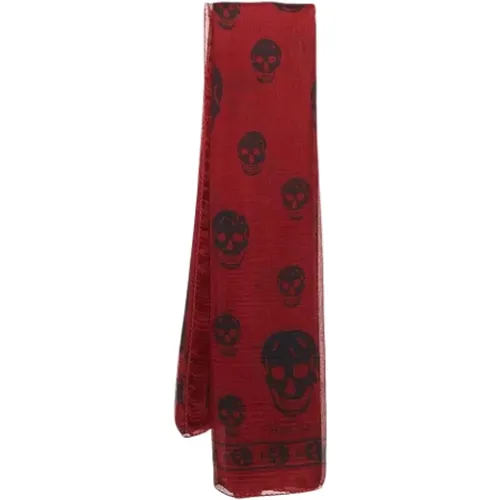 Pre-owned Scarves, unisex, , Size: ONE SIZE Pre-owned Silk scarves - Alexander McQueen Pre-owned - Modalova