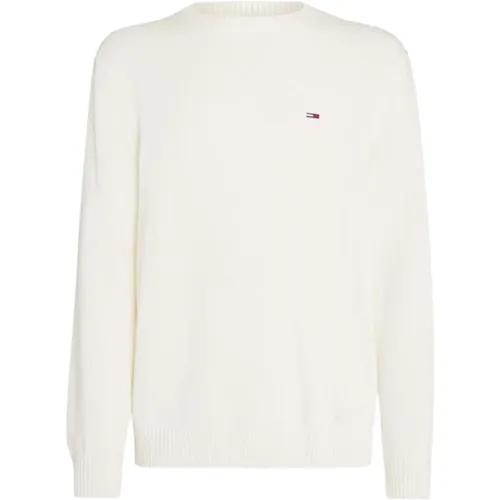 Mens Cotton Sweater , male, Sizes: L, M, XL - Tommy Jeans - Modalova