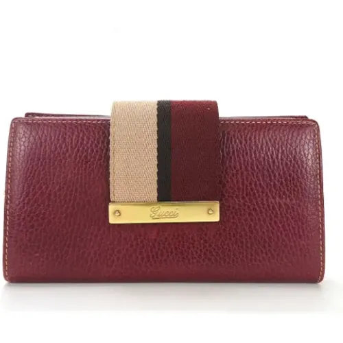 Pre-owned Wallets, female, , Size: ONE SIZE Pre-owned Leather wallets - Gucci Vintage - Modalova