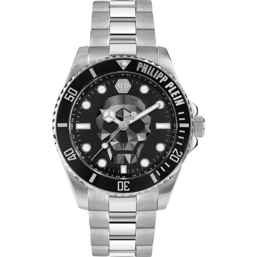 Watches, male, , Size: ONE SIZE The $kull Diver Watch - Philipp Plein - Modalova