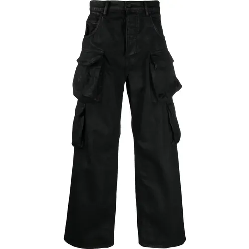 Cargo Jeans in Denim , male, Sizes: W34, W29, W31, W30, W32, W33 - Purple Brand - Modalova