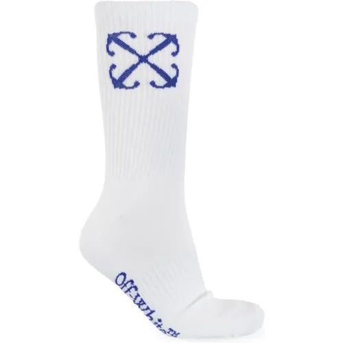 Off , Socks, male, , Size: M Socks with logo - Off White - Modalova